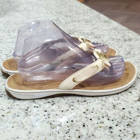 Sperry Women's Sparkly Cream Sandals, Size 8 - Picture 6 of 9